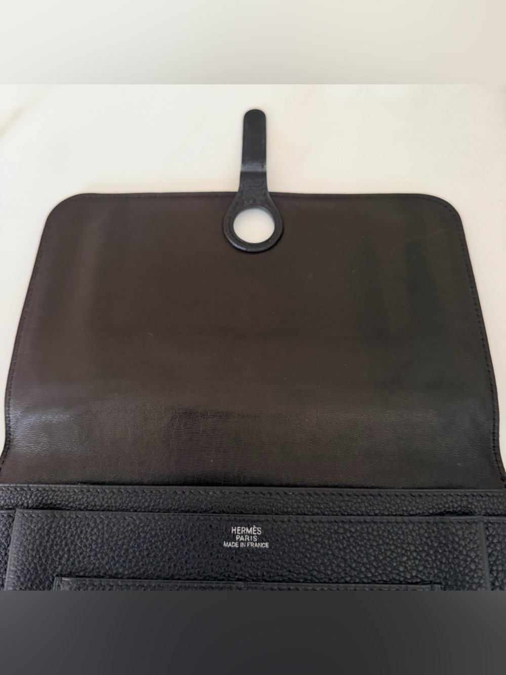 Hermes Dogon Duo Wallet Black w Palladium HW Great Condition - Picture 6 of 14